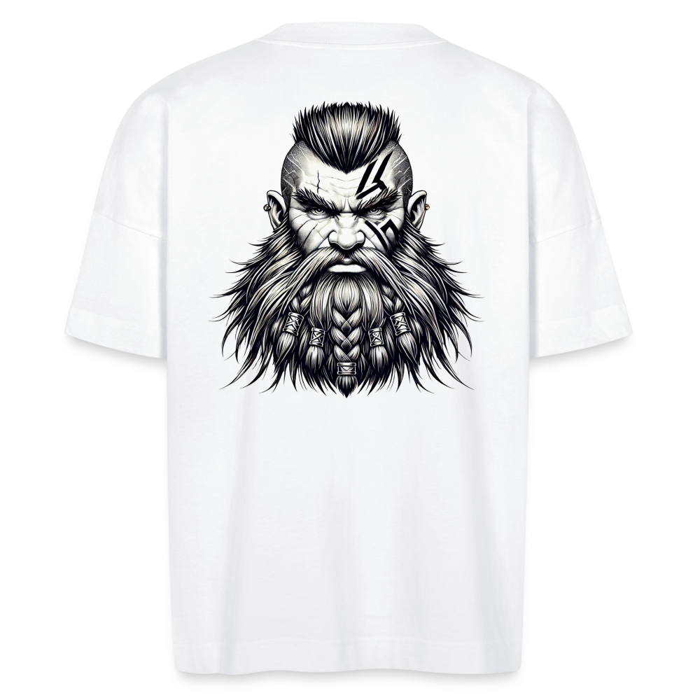 Stanley/Stella BLASTER unisex oversize organic T-shirt Dwarf Warrior - white