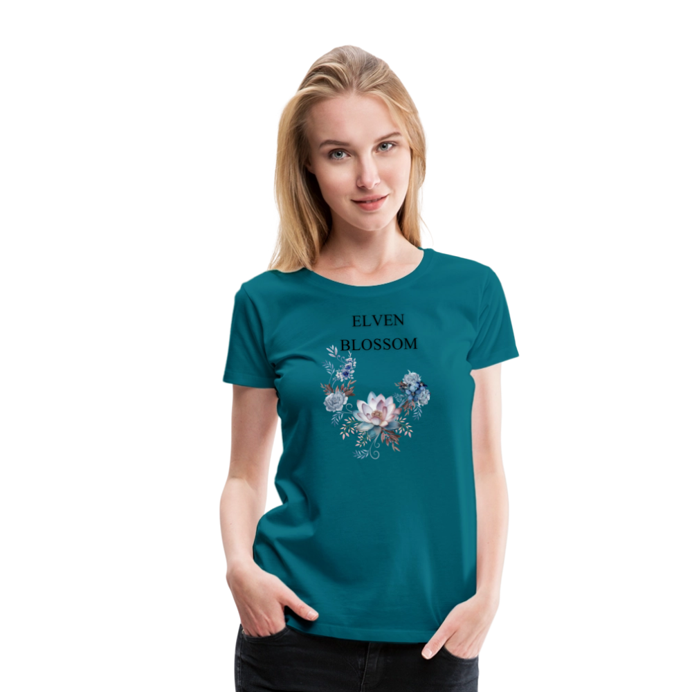 Women’s Premium T-Shirt Elven Blossom - diva blue