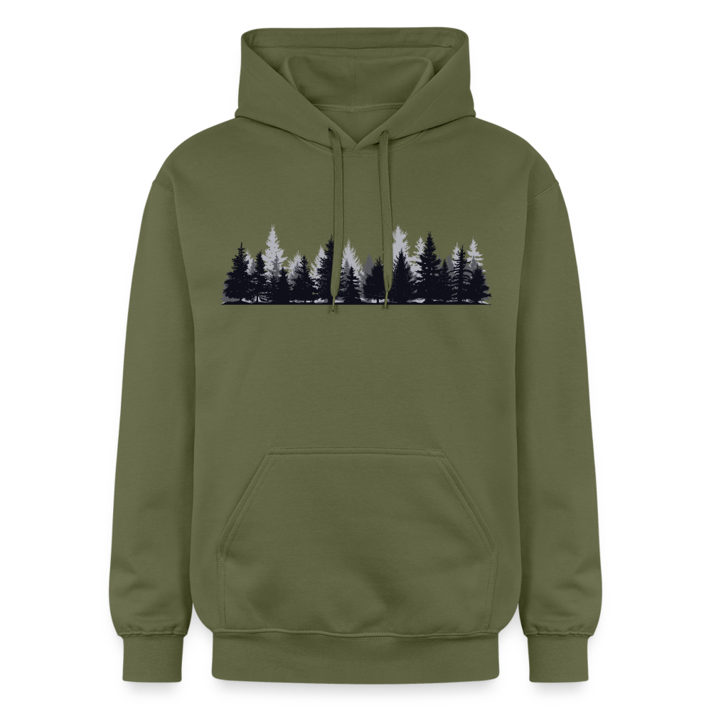 Mystischer Fantasy Hoodie – "Whispers of the Enchanted Forest" – Magisches Wald-Design für Abenteurer & Naturfreunde Gildan Unisex Softstyle® Midweight Hoodie - military green