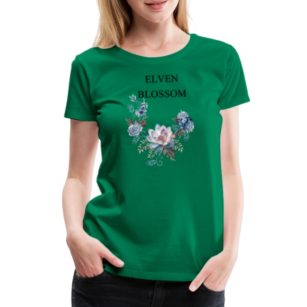 Women’s Premium T-Shirt Elven Blossom - kelly green