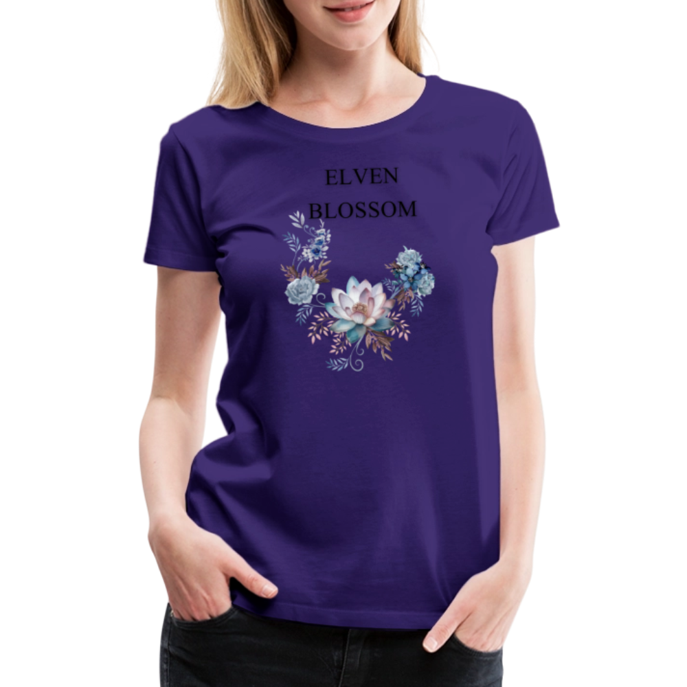 Women’s Premium T-Shirt Elven Blossom - purple