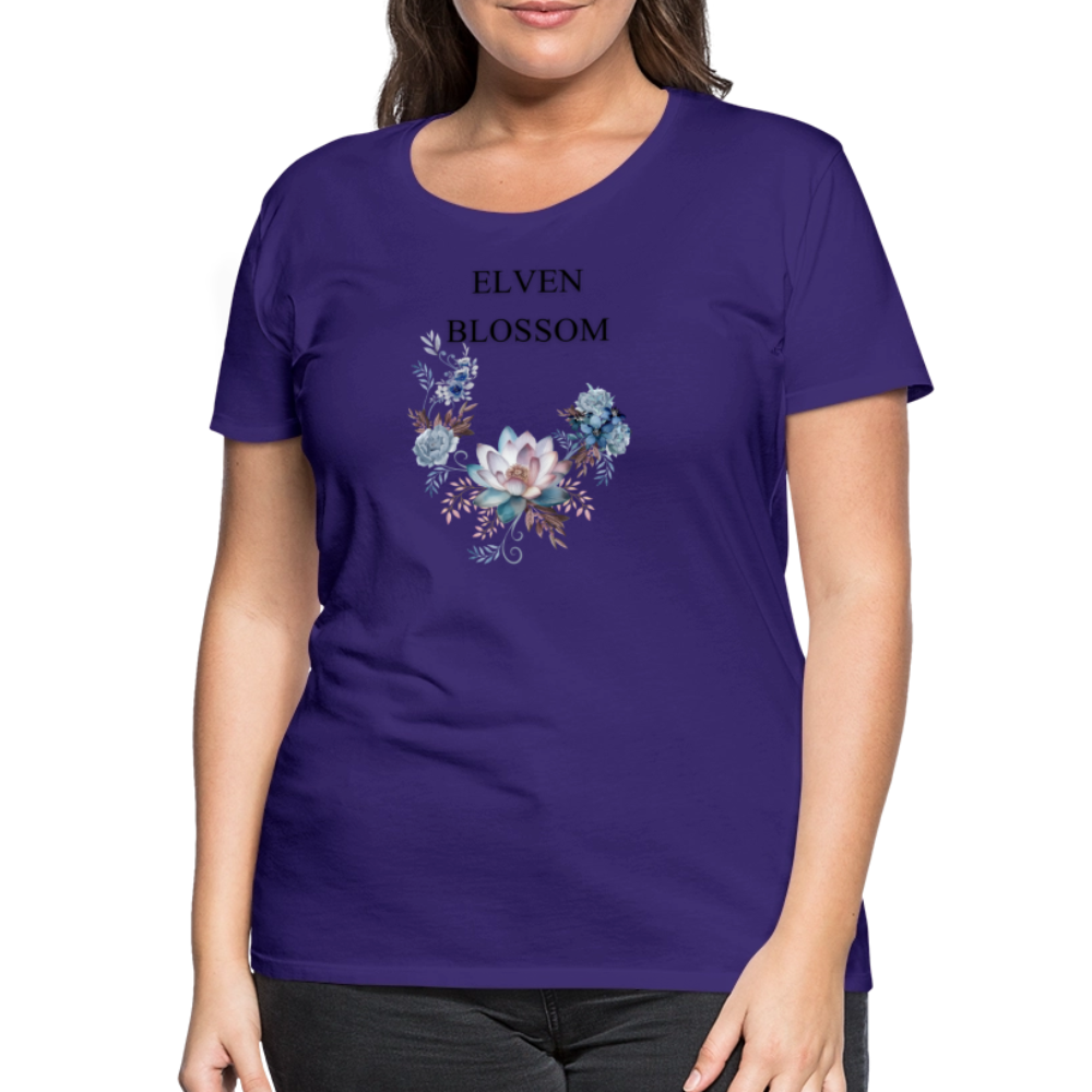 Women’s Premium T-Shirt Elven Blossom - purple