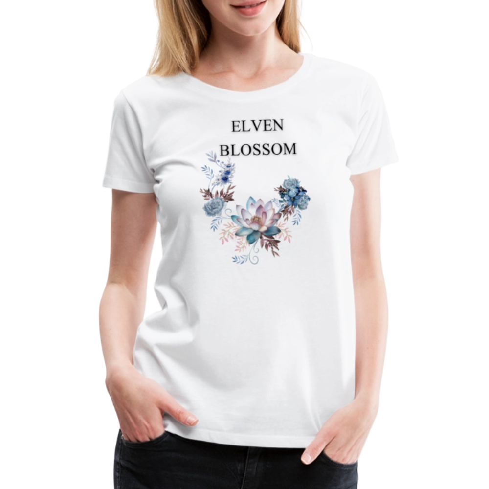 Women’s Premium T-Shirt Elven Blossom - white