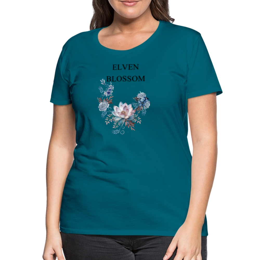 Women’s Premium T-Shirt Elven Blossom - diva blue