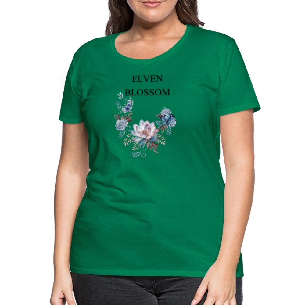 Women’s Premium T-Shirt Elven Blossom - kelly green