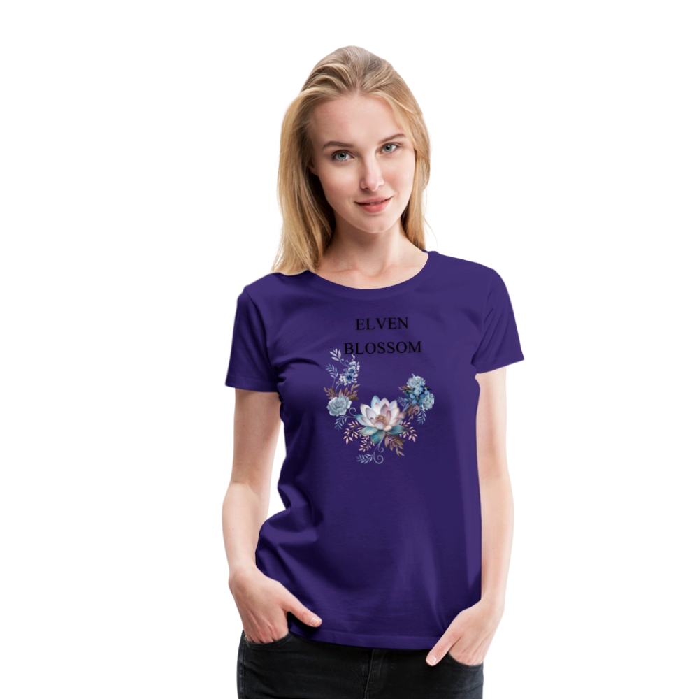 Women’s Premium T-Shirt Elven Blossom - purple