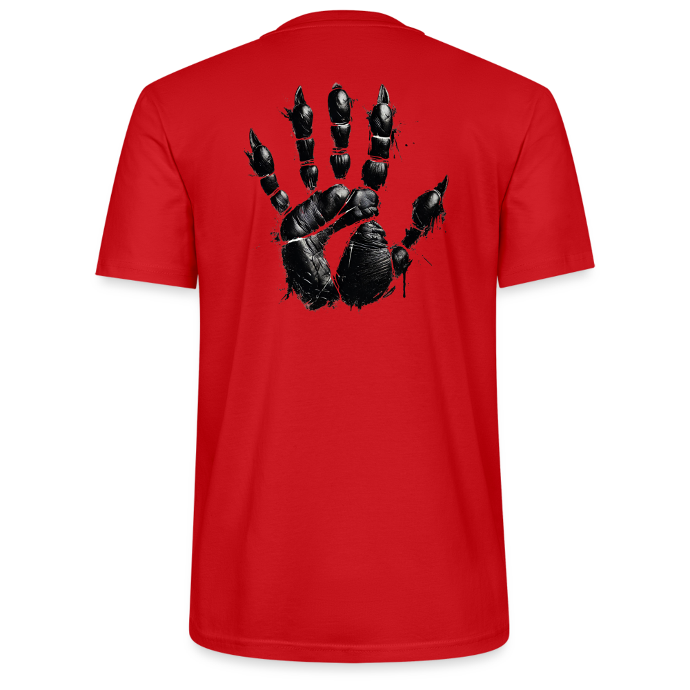 Orc-Krieger T-Shirt – "Mark of the Horde" mit Orc-Hand auf dem Rücken | Perfekt für Rollenspiel & Fantasy-Schlachten - red