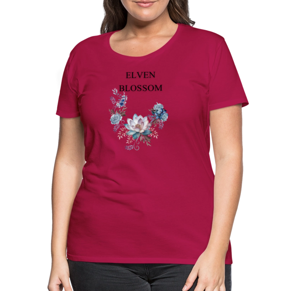 Women’s Premium T-Shirt Elven Blossom - dark pink