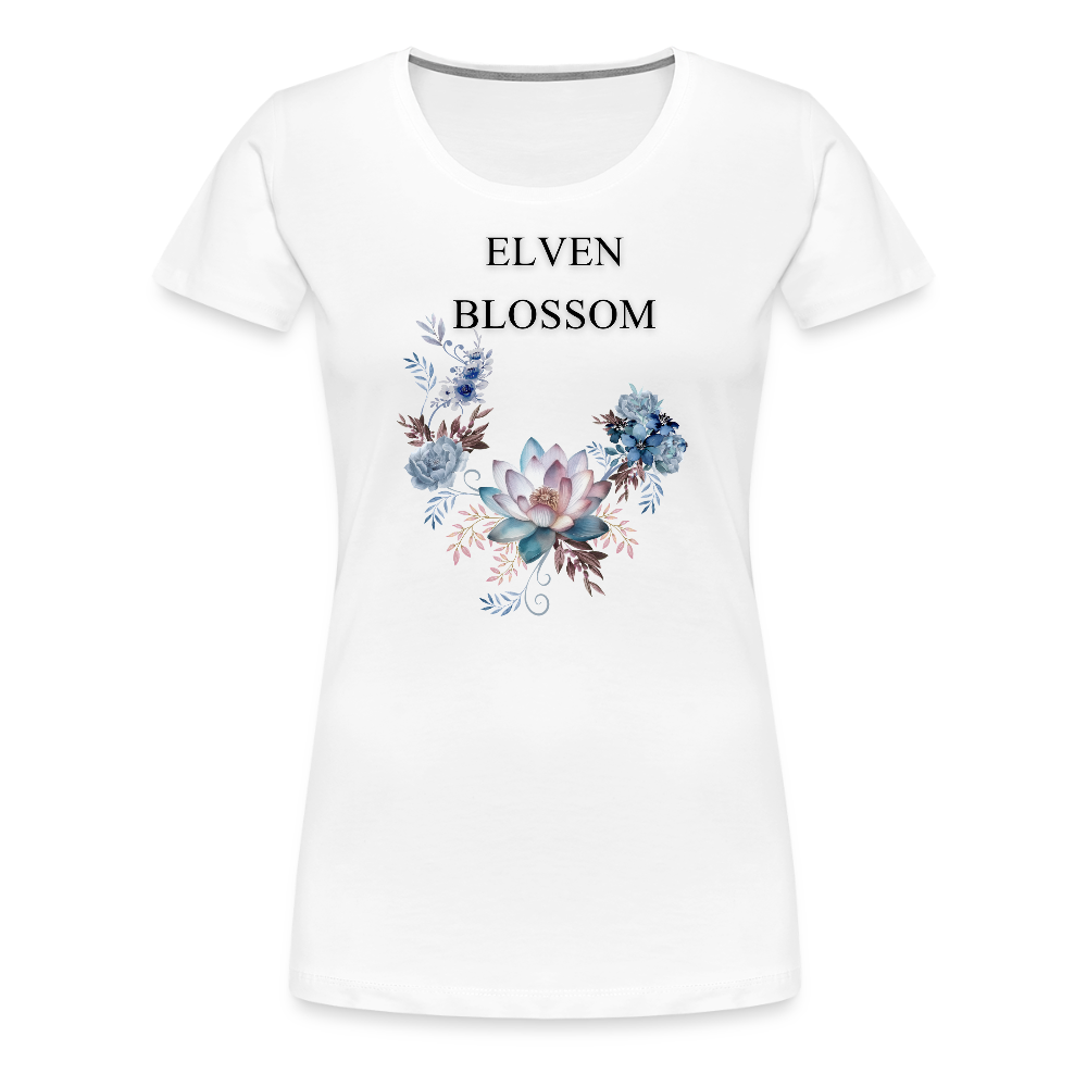 Women’s Premium T-Shirt Elven Blossom - white