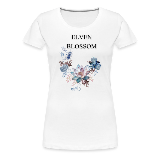 Women’s Premium T-Shirt Elven Blossom - white