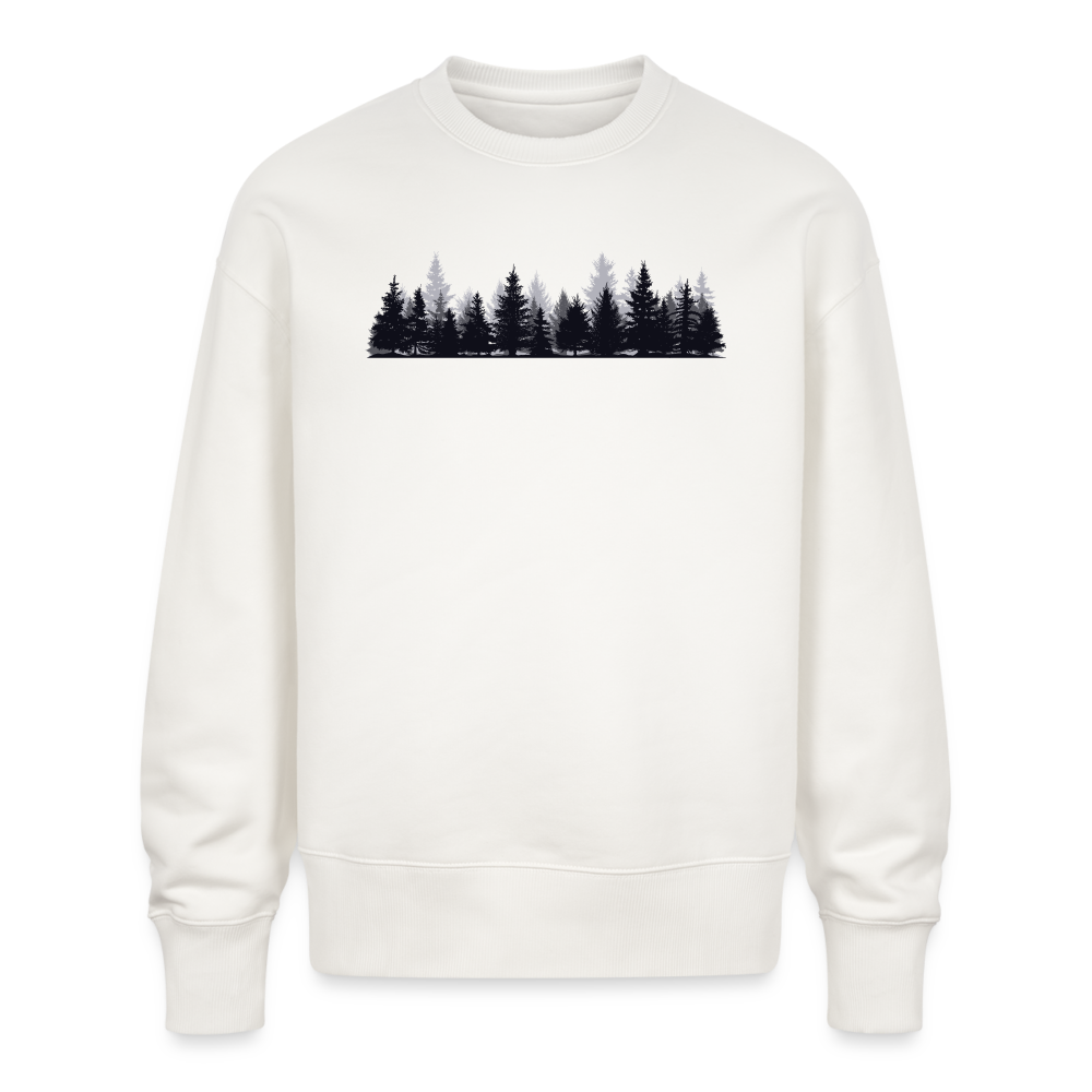 Mystisches Fantasy Sweatshirt – "Whispers of the Enchanted Forest" – Oversize Organic Sweatshirt für Naturverbundene & Elfen - OFF WHITE