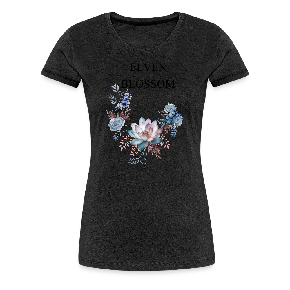 Women’s Premium T-Shirt Elven Blossom - charcoal grey