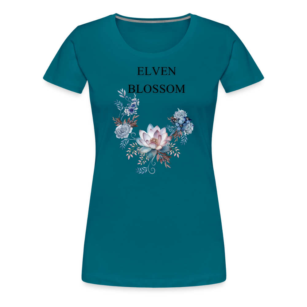 Women’s Premium T-Shirt Elven Blossom - diva blue