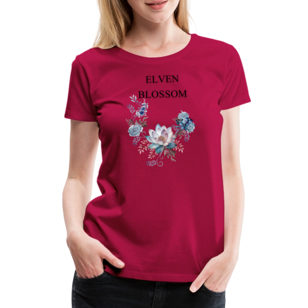 Women’s Premium T-Shirt Elven Blossom - dark pink