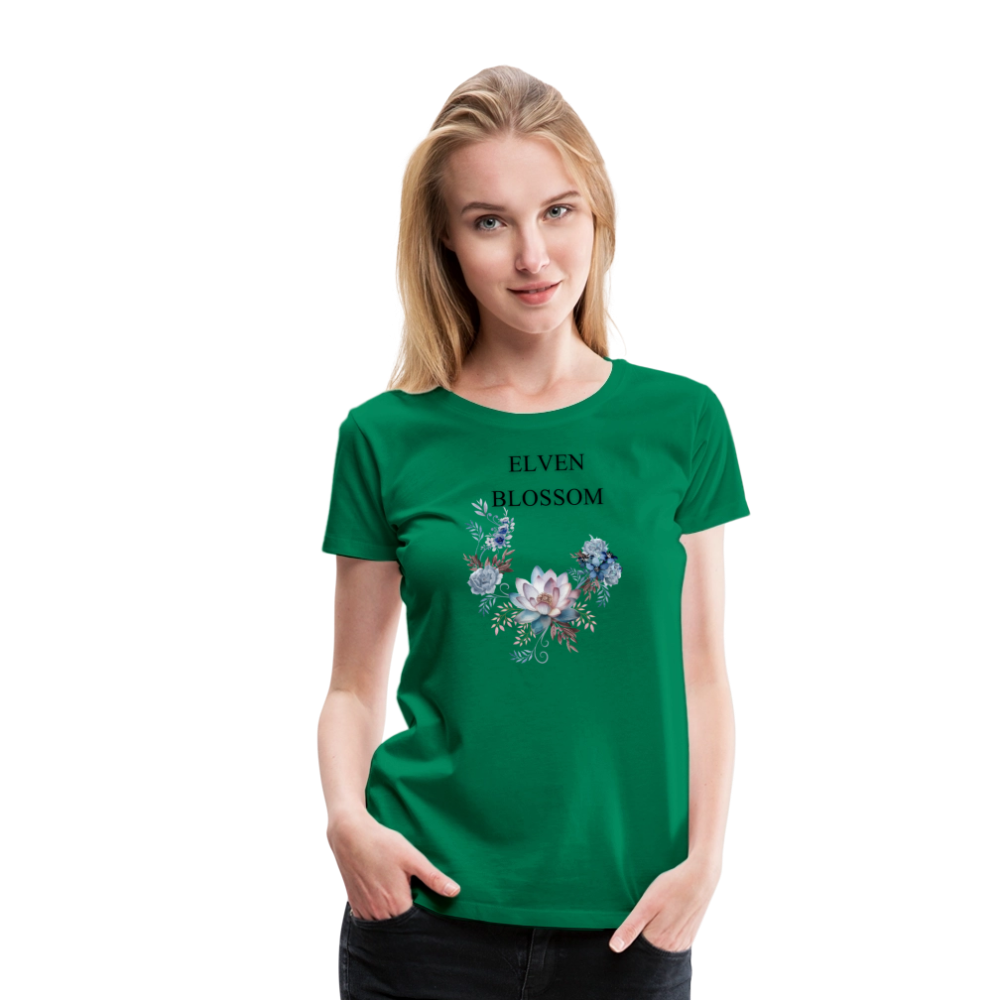 Women’s Premium T-Shirt Elven Blossom - kelly green