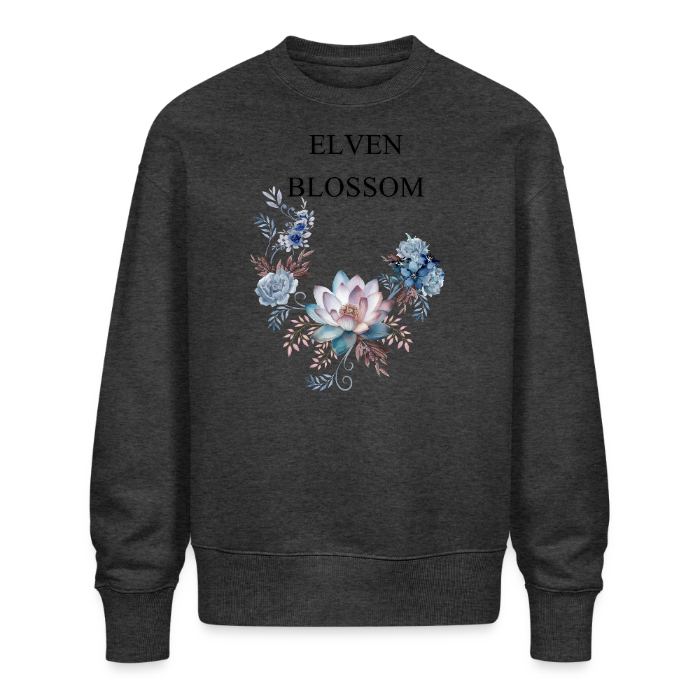 Stanley/Stella RADDER Unisex Oversize Organic Sweatshirt Elven Blossom - dark heather grey