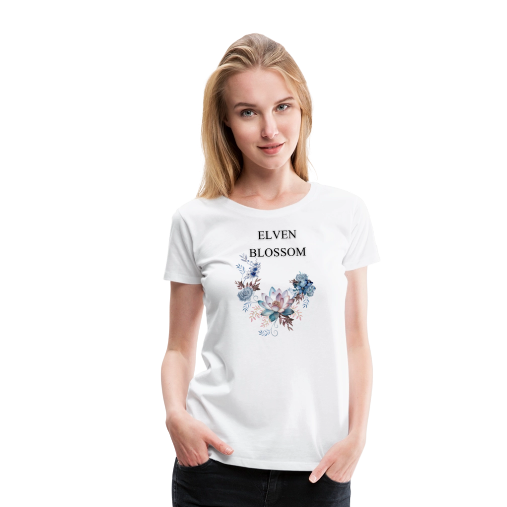 Women’s Premium T-Shirt Elven Blossom - white