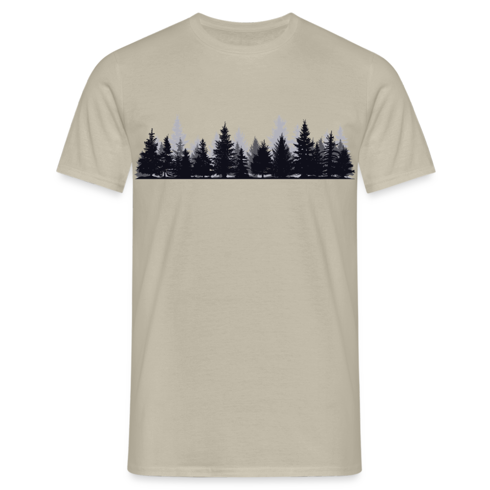 Mystisches Fantasy T-Shirt – "Whispers of the Enchanted Forest" – Magisches Wald-Design für Abenteurer & Naturfreunde - sand beige