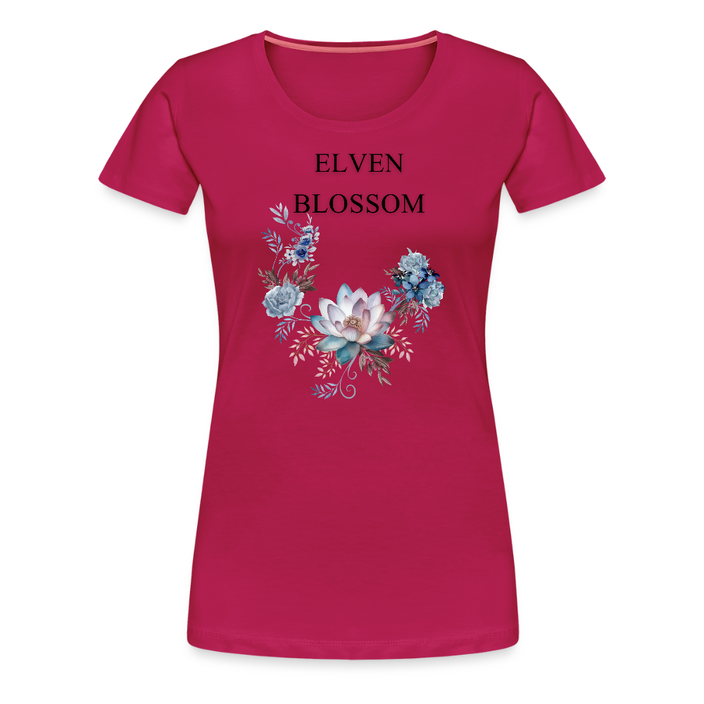 Women’s Premium T-Shirt Elven Blossom - dark pink