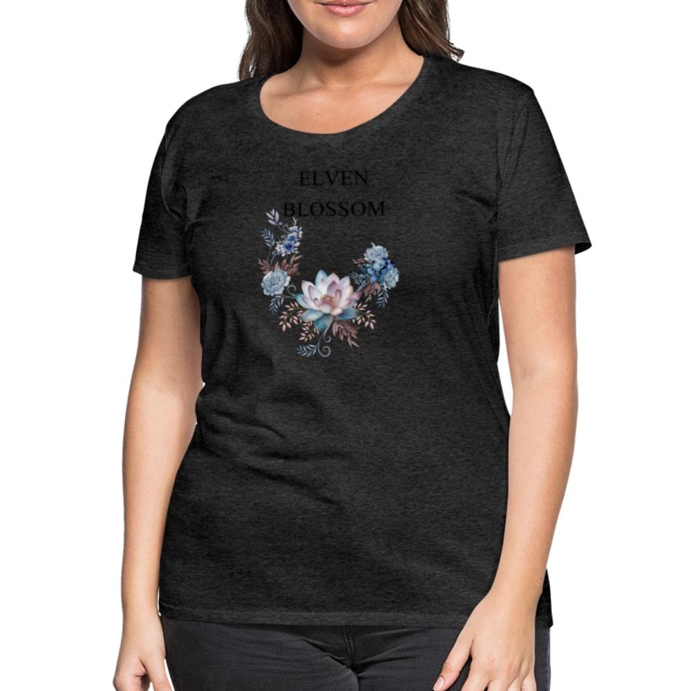 Women’s Premium T-Shirt Elven Blossom - charcoal grey