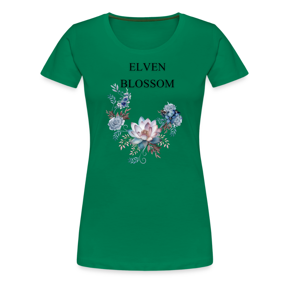 Women’s Premium T-Shirt Elven Blossom - kelly green