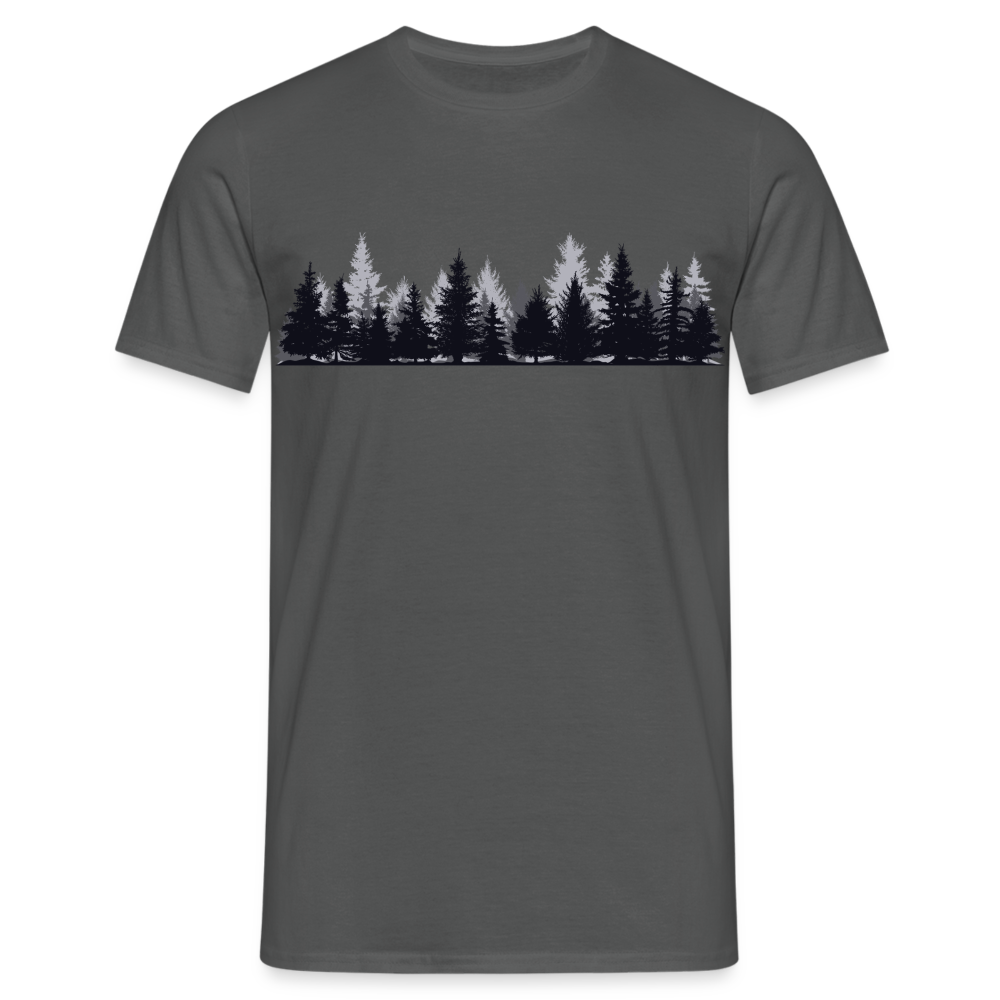 Mystisches Fantasy T-Shirt – "Whispers of the Enchanted Forest" – Magisches Wald-Design für Abenteurer & Naturfreunde - charcoal grey