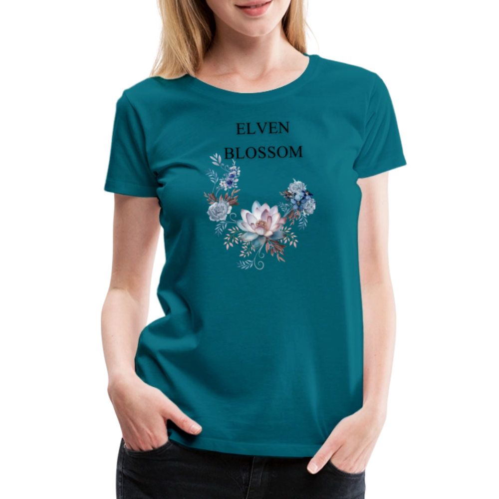 Women’s Premium T-Shirt Elven Blossom - diva blue