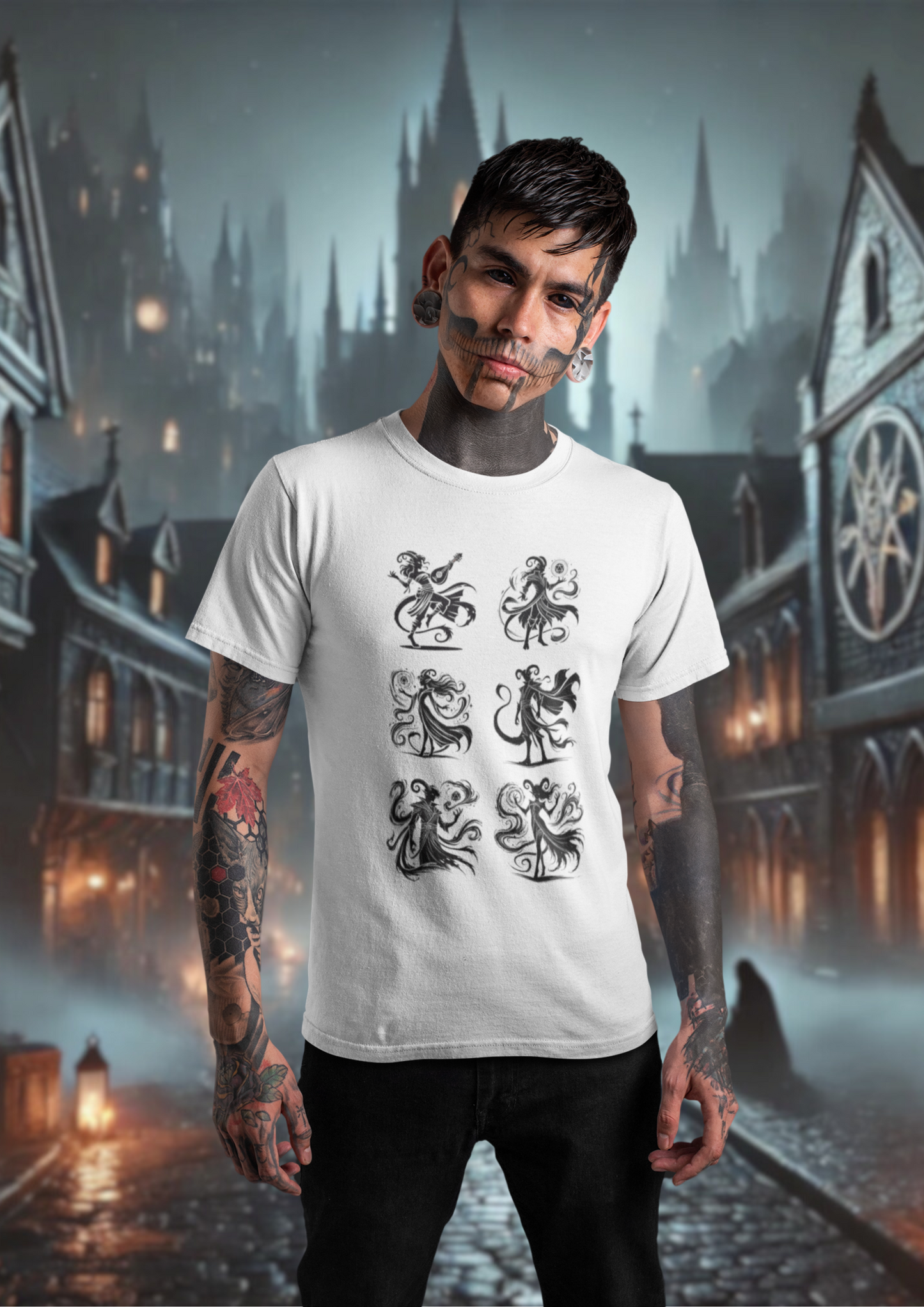 Erben der Schatten – Tiefling-Kunst auf Stoff Stanley/Stella CRAFTER Unisex T-Shirt Tiefling